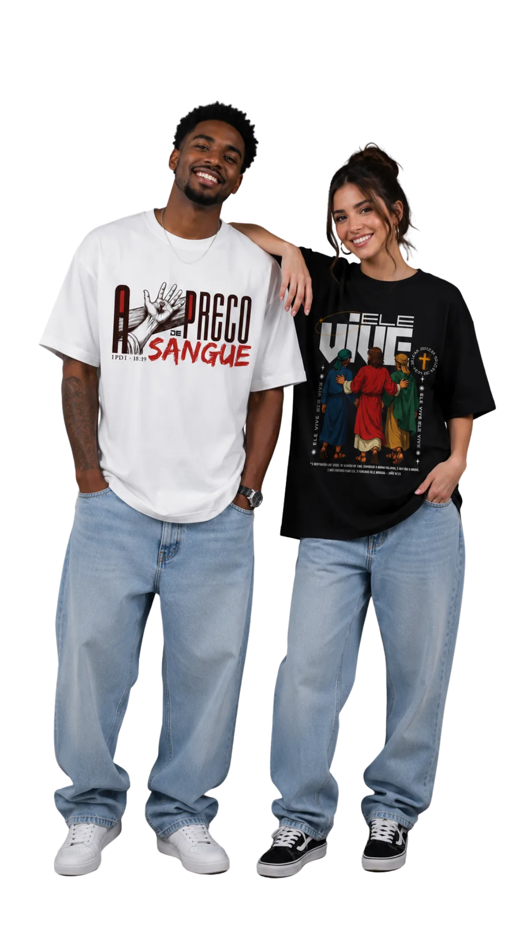 Camisetas A Preço de Sangue e Ele Vive